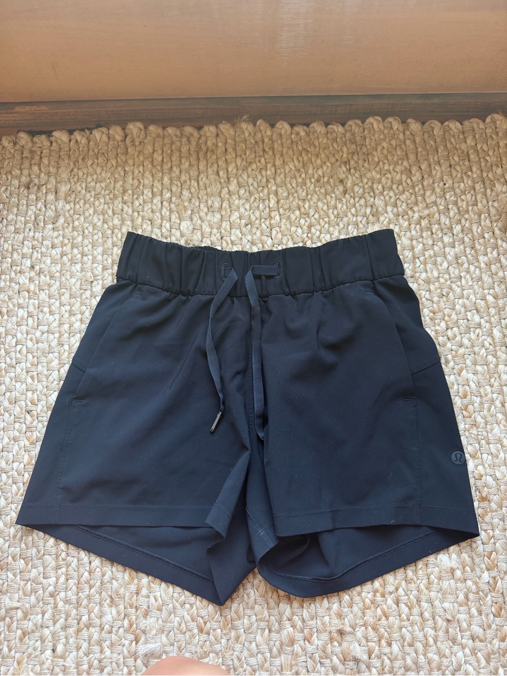 lululemon athletica Women’s Black Performance Drawstring Shorts